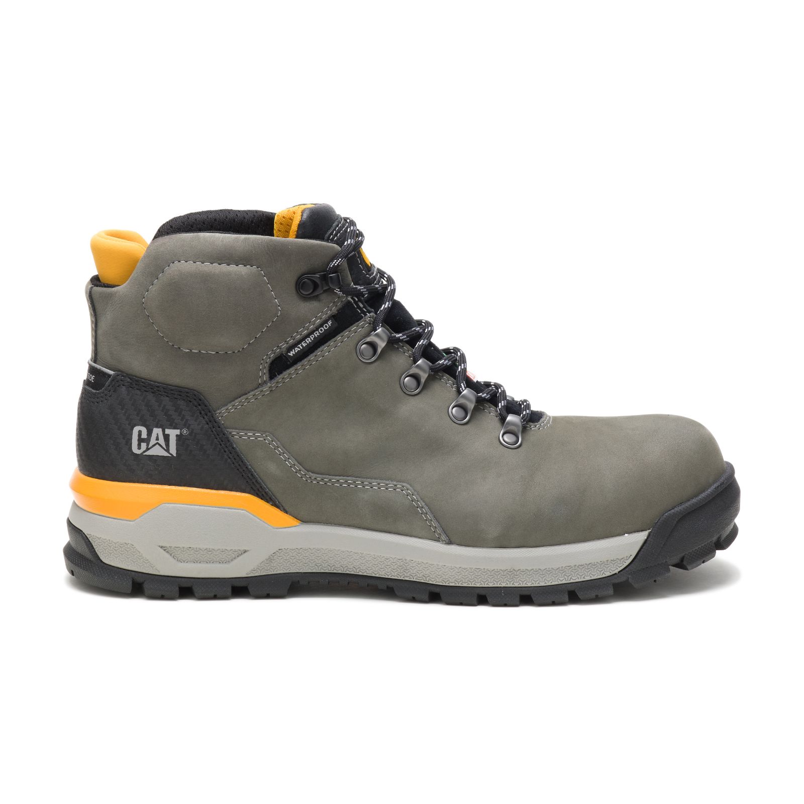 Caterpillar Kinetic Ice+ Waterproof Thinsulate™ Composite Toe Csa - Mens Work Boots - grey green - NZ (930PGOKHU)